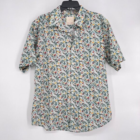 Stitch Note The Redford Short Sleeve Button Up IN‎ Parrot Size XL - Picture 8 of 9
